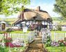 Crystal Art Diamond Painting Kit Rose Cottage 40 x 50 cm