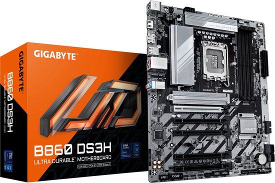 GIGABYTE B860 DS3H - Moederbord - Intel B860 - LGA 1851 (Socket V1) - ATX