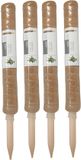 Pro garden plantenstok kokos - 4x - eucalyptushout - D4,5 x H50 cm - plantensteun