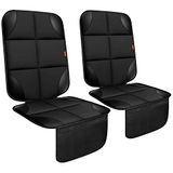 Autostoelbeschermer, set van 2 stuks, dikste vulling, waterdichte 600D-stof, autostoelhoezen voor antislip achterkant, gaaszakken voor baby en huisdier (2 stoelbeschermers)