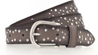Vanzetti Leren Riem 25mm Rivet Belt W110 Taupe Grijs
