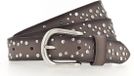 Vanzetti Leren Riem 25mm Rivet Belt W110 Taupe Grijs