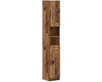 vidaXL Badkamerkast met Open Plank UTRECHT Oud hout 30 x 31 x 187 cm