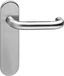 Intersteel Poignée de porte ronde ignifuge 9mm sur rosace courte aveugle inox