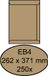 Quantore Envelop akte EB4 262x371 100gr kraft brun