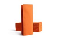 Alvotex CHIC Airlaid 50 servetten, 1/8 vouwen op stof, hoogwaardige wegwerpservetten, 32 x 40 cm, oranje