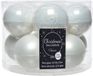 Decoris Kaemingk B.V. 10 kerstballen winterwit emaille 60 mm