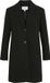 VILA VICLAUDIA BUTTON COAT NOOS Dames Puffer Jas Zwart Polyester Maat 34