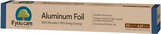 Aluminium Folie - 100% Recycled - rol 10m x 29,2cm