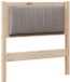 vidaXL - Gestoffeerd hoofdbord - Bruin - 75 cm - Massief grenenhout