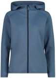 CMP 4-way Stretch Full Zip Hoodie voor Dames - Blauw - XS