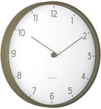 Karlsson Wandklok Sencillez - Legergroen - Ø30cm