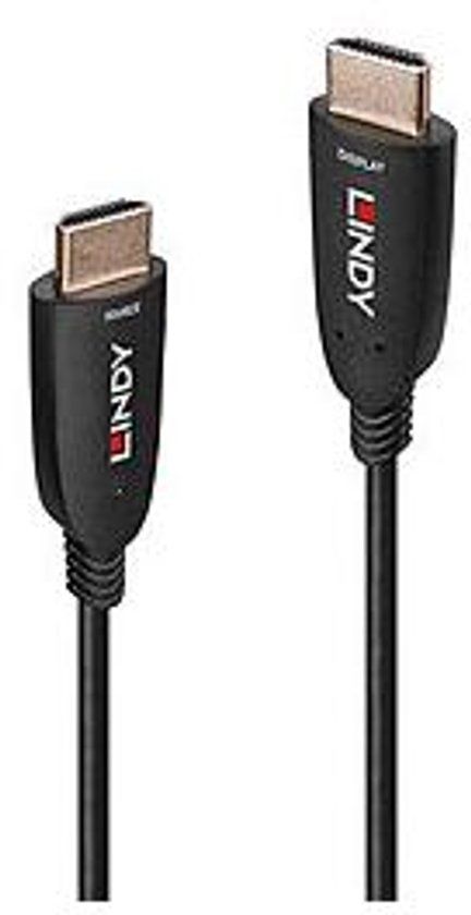 LINDY 38510 HDMI-kabel HDMI Aansluitkabel HDMI-A-stekker 10.00 m Zwart 8K UHD