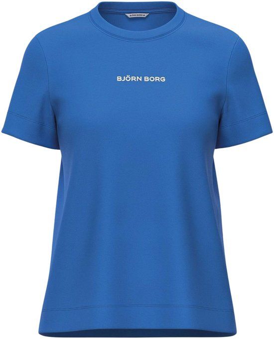 Björn Borg Essential 4 Shirt Dames - Maat XS - Blauw
