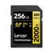 Lexar Carte mémoire SDXC 256 Go Classe 10 - 300 Mo/s Lecture, 260 Mo/s Écriture