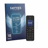 Savvies Screenprotector voor Fritz!Fon M3 - Folie Beschermfolie transparant 18 Stuks
