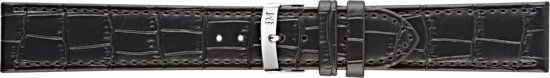 Morellato PMX019JUKE PC horlogebandje - Leer - Zwart - 14 mm