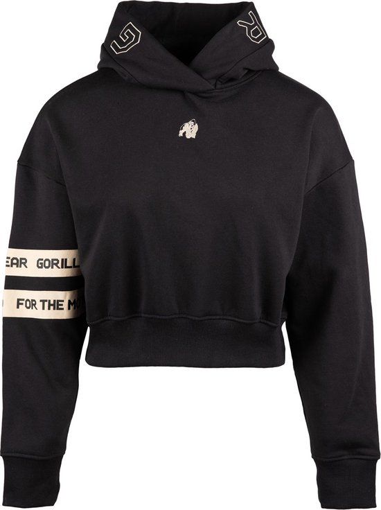 Gorilla Wear Tracey Cropped Hoodie - Zwart - XL