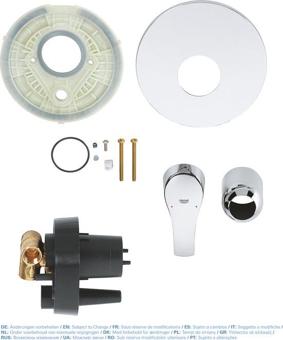 GROHE Eurosmart - Afdekset voor douchekraan - 33556002 - Chroom - 4005176862328