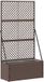 vidaXL Tuinhek plantenbak Bruin Metaal 70 x 30 x 135 cm