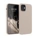 kwmobile telefoonhoesje geschikt voor Apple iPhone 12 / iPhone 12 Pro - Hoesje voor smartphone - Back cover in mat beige