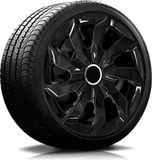 NRM wieldoppen set 14" inch zwart chroom wieldop wintervelgen