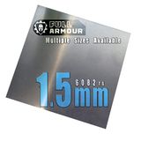 Aluminium plaat 1,5 mm - klasse 6082 T6 (100 mm x 100 mm)