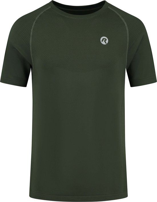 Rogelli Essential Sportshirt - Men - Short Sleeve - Green - Size XXL