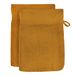 Soleil d'Ocre Lagune Kavel van 2 Handschoenen van Toilet, Katoen, Mosterd, 16 x 21 cm