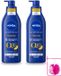 Nivea 2 x Q10 Lotion raffermissante pour le corps avec pompe - Vitamine C - Hydratation 48 heures - Pour peau sèche - 400 ml