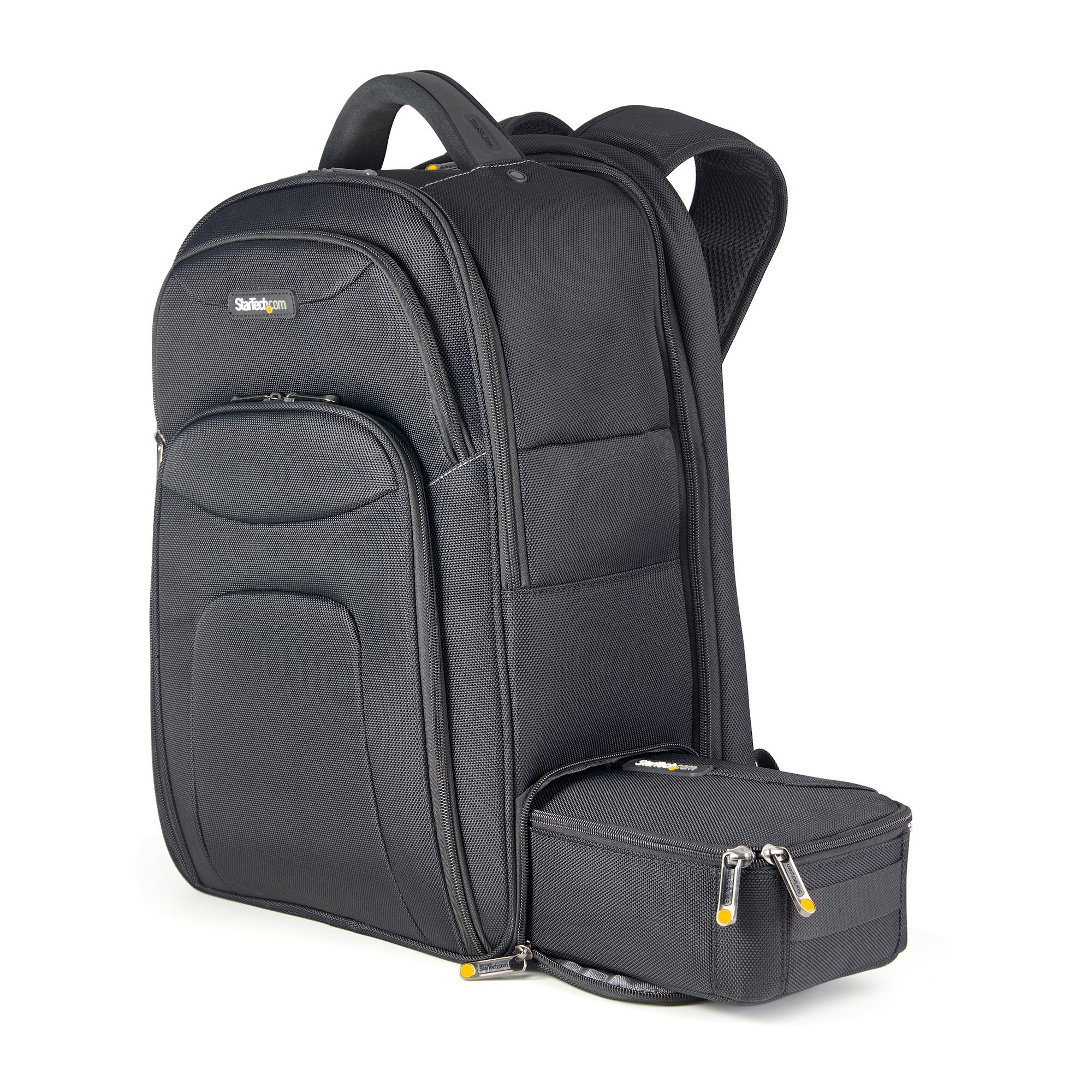 StarTech.com 17.3" Laptop Rugzak met Verwijderbare Opbergtas voor Accessoires, Professionele IT Tech Backpack, Werk/Reizen/Pendelen, Ergonomische Computer Tas, Duurzaam Ballistisch Nylon, Notebook/Tablet Vakken