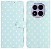 Selected by GSMpunt.nl Xiaomi Hoesje Geschikt voor Xiaomi Redmi Note 15 Pro 5G | Polka Dot Wallet Book Case | Portemonnee Hoesje | 3 Pasjes | Magneetsluiting | Stand Functie | Blauw