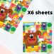 Hey Duggee Cadeaupapier, 6 vellen, 6 etiketten, 70 x 50 cm, officieel product