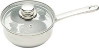 KitchenCraft KC Blue Antikleef Eipocheerder - Inductie Veilige Eierpan met 2 Eihouders Sauteerpan 16 centimeter (6.5") - Zilver