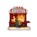 Wintem Geanimeerde kerstsnoepwinkel met ledlampen