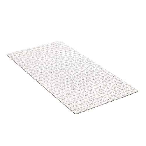 tatay Antislip badmat van rubber SBS - TP - diamond - wit - 72 x 36 cm