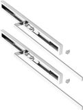 SOTECH 2 stuks ELEGANCE handdoekhouder chroom 1 arm 415 mm ingevoegd | handdoekhouder ingevoegd, 715 mm uitgeschoven