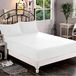 Elegant Comfort 1500 Premium hotelkwaliteit hoeslaken, zachtste kwaliteit microvezel - diepe zak tot 40,6 cm, kreuk- en vervagingsbestendig, kingsize, wit