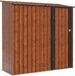 vidaXL Sheds Brown Metal 203 x 85.5 x 200 cm