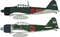 Hasegawa 1/72 MITSUBISHI A6M2B/A6M3 ZERO FIGHTER 2 KITS 2437