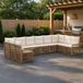 Maison Exclusive - Salon de jardin, 10 pièces, couleur beige, en résine tressée