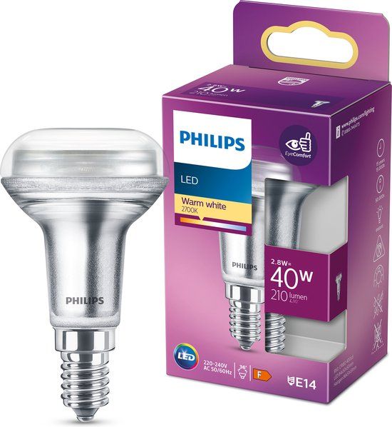Philips LED Reflector E14 - 2.8W - Warm White