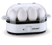 Cloer 6081 Eierkoker - 6 Eieren - 350W - Wit