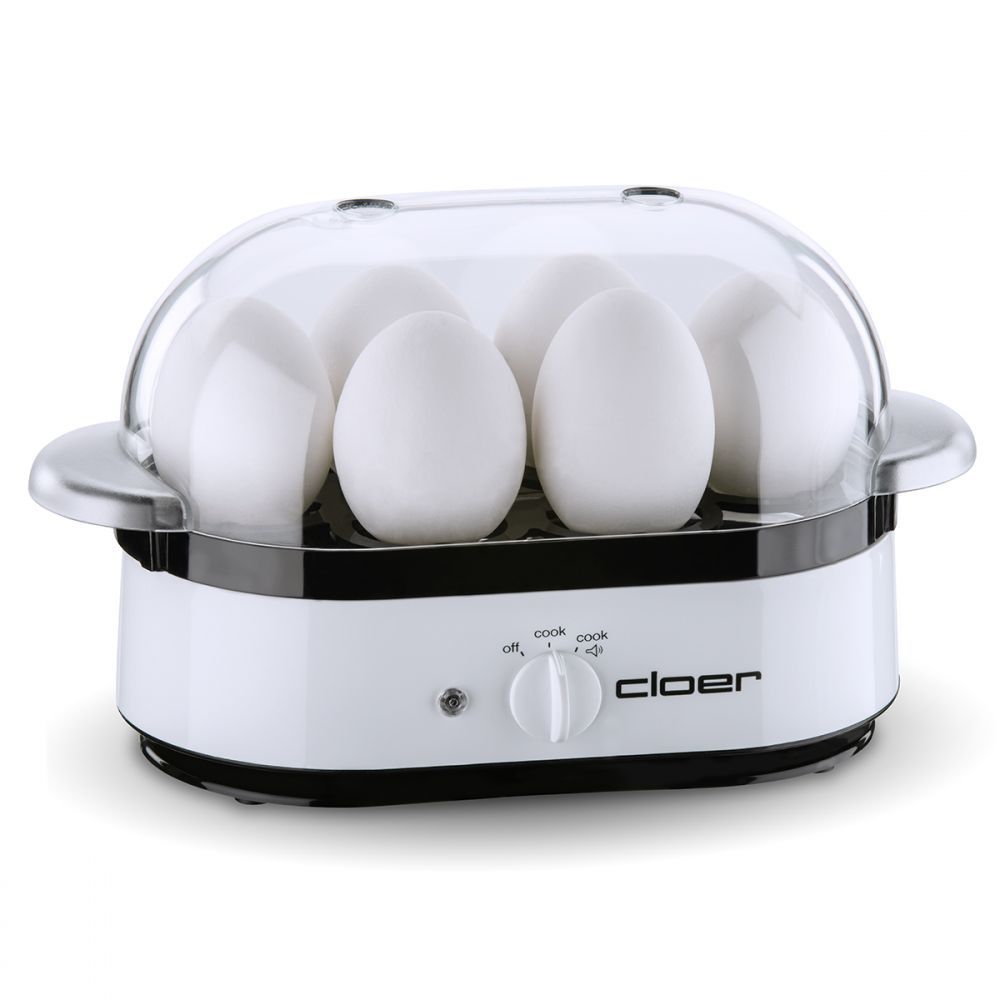 Cloer 6081 Eierkoker - 6 Eieren - 350W - Wit