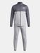 UNDER ARMOUR Survêtement graphite / gris clair / rouge / blanc
