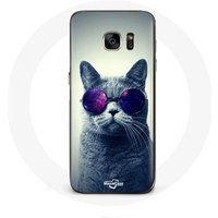 Maniacase Etui voor Samsung Galaxy S6 Paars Bril Style