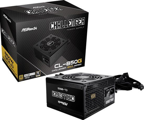 Voeding ASRock Challenger CL-850G - 850W - 80 Plus Gold