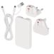 EMOS GaN 65W reisadapter internationaal met EU, UK, US stekker, slim design