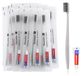 Ensemble de brosses à dents - 100 brosses à dents jetables emballées avec dentifrice