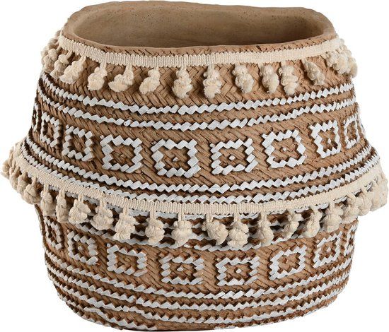 Home ESPRIT Bruin Beige Cement Tropisch 34 x 34 x 26 cm
